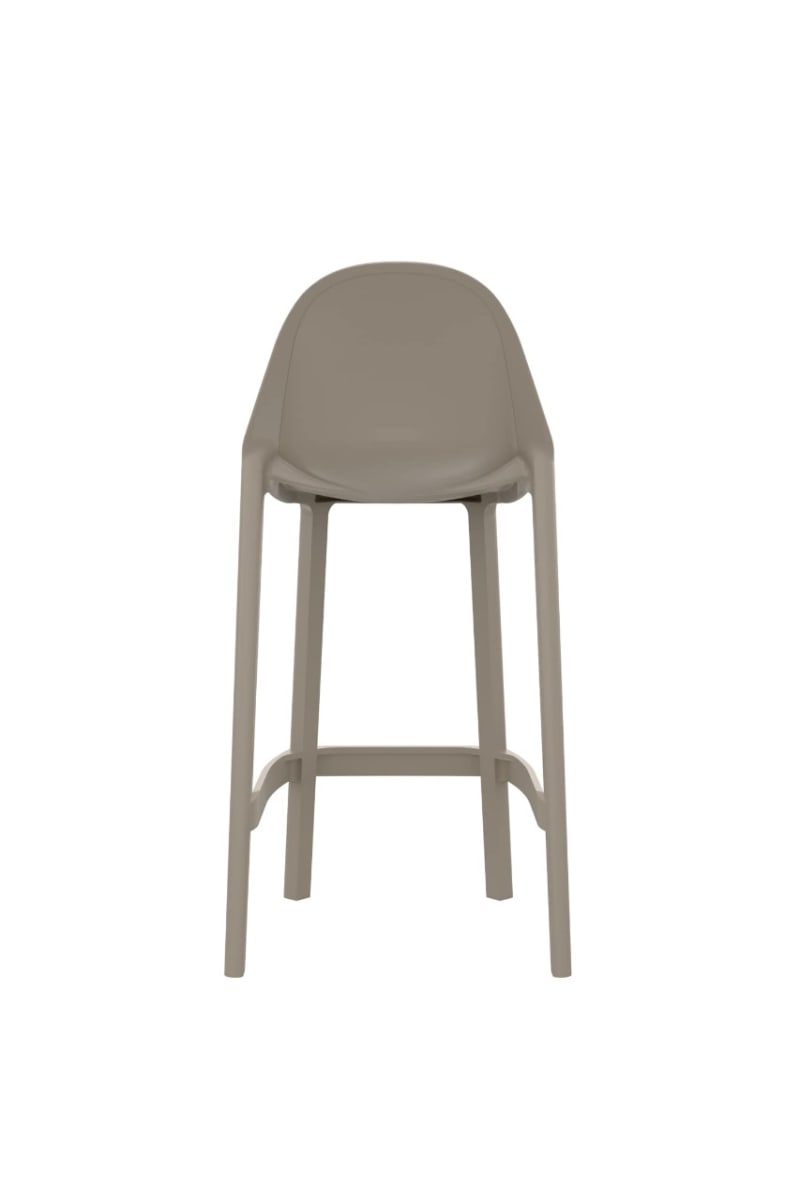 Silla para Bar Piú Fija Exterior H65cm Gris möbelArt5