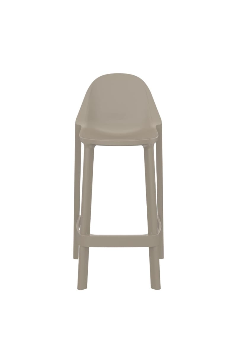 Silla para Bar Piú Fija Exterior H65cm Gris möbelArt2
