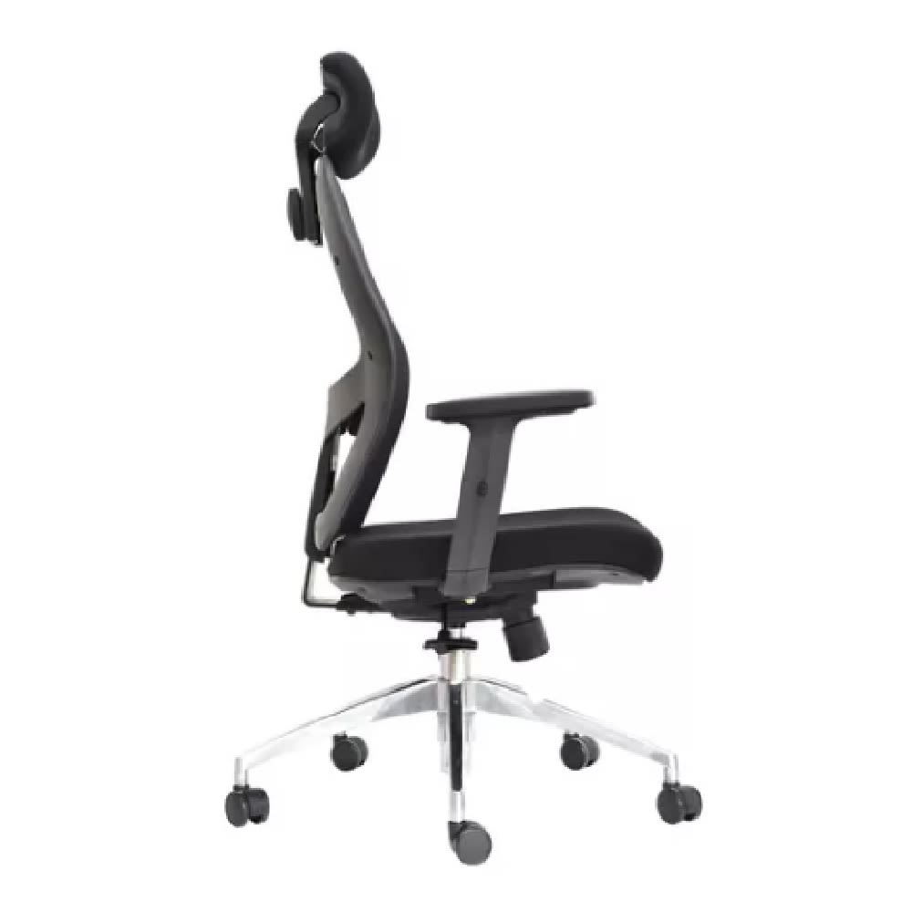 Silla de Oficina Presidente Noruega Negro Ergonómica möbelArt2