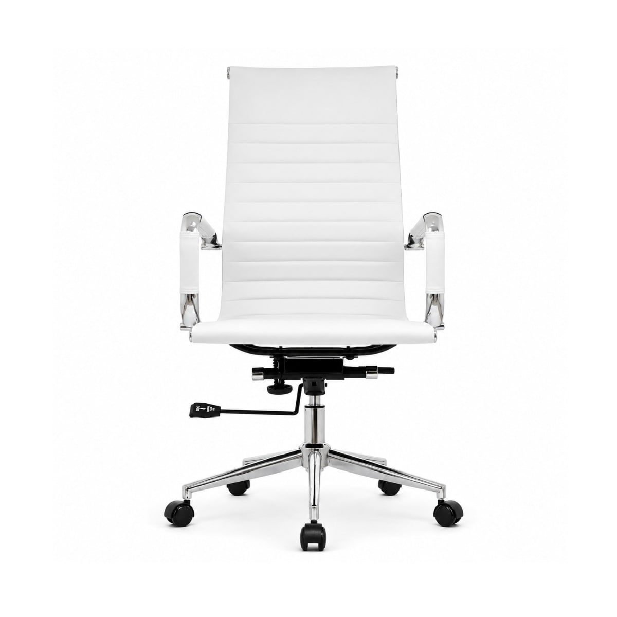 Silla de Oficina Presidente Boss PU Blanco möbelArt2