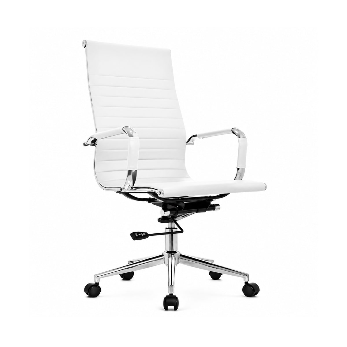 Silla de Oficina Presidente Boss PU Blanco möbelArt1
