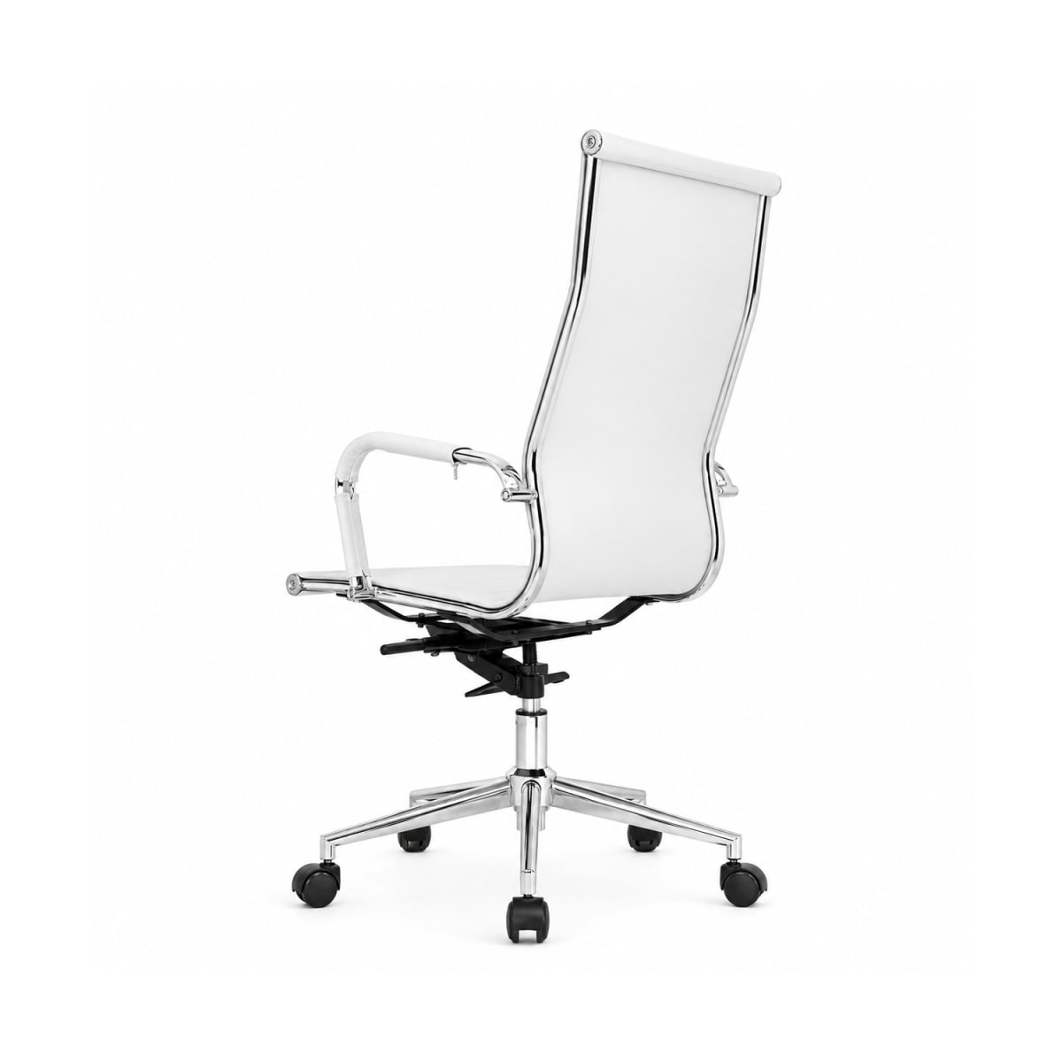 Silla de Oficina Presidente Boss PU Blanco möbelArt4