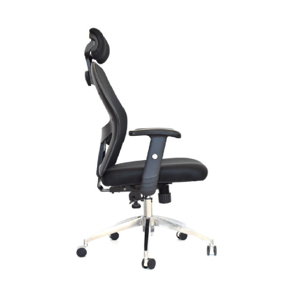 Silla de Oficina Presidente Dakota Base Aluminio Negro möbelArt2