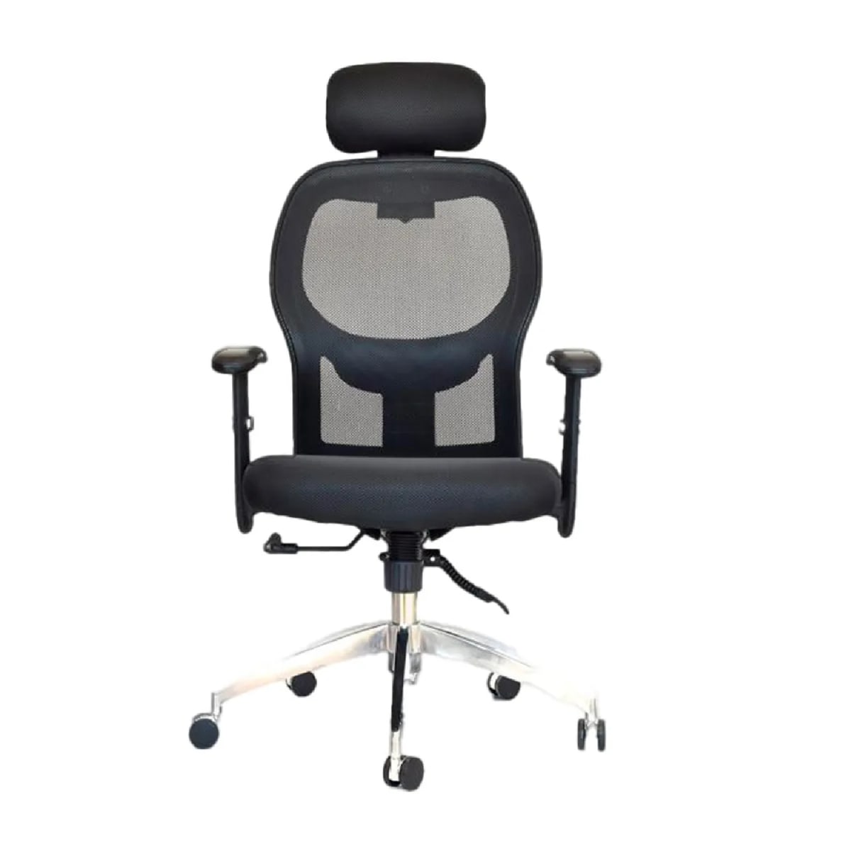 Silla de Oficina Presidente Dakota Base Aluminio Negro möbelArt2