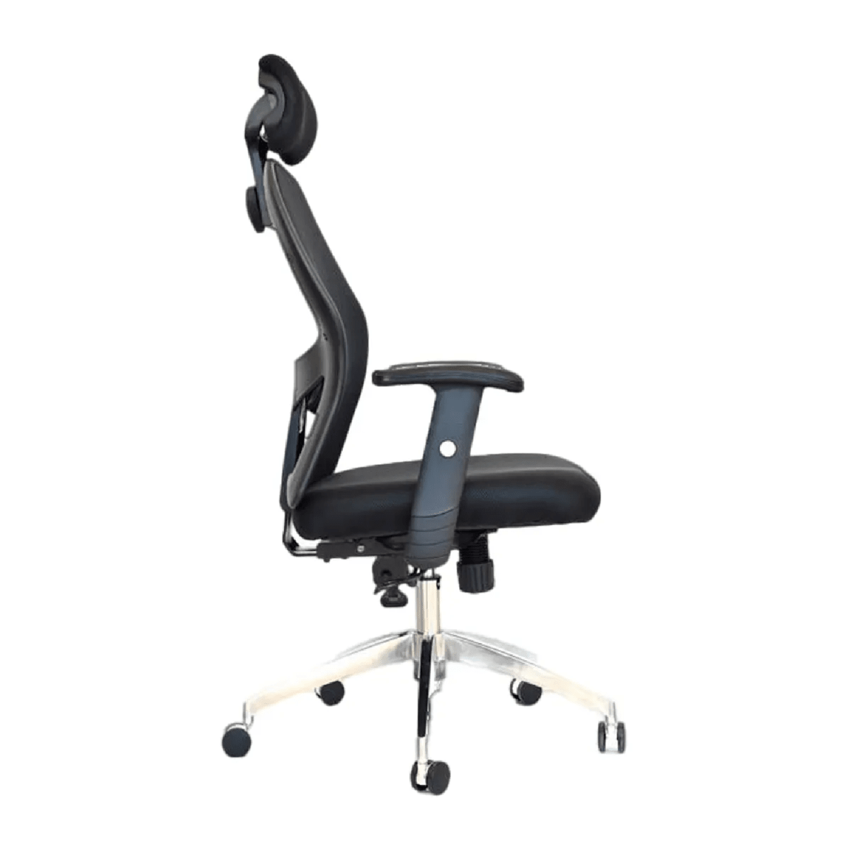 Silla de Oficina Presidente Dakota Base Aluminio Negro möbelArt3