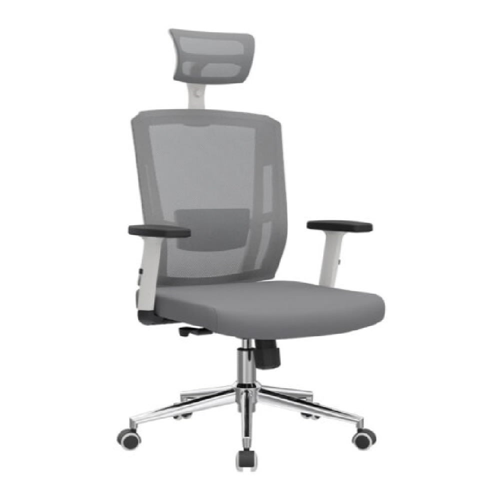 Silla de Oficina Presidente Delphi 2 Gris Base Aluminio Ergonómica möbelArt1