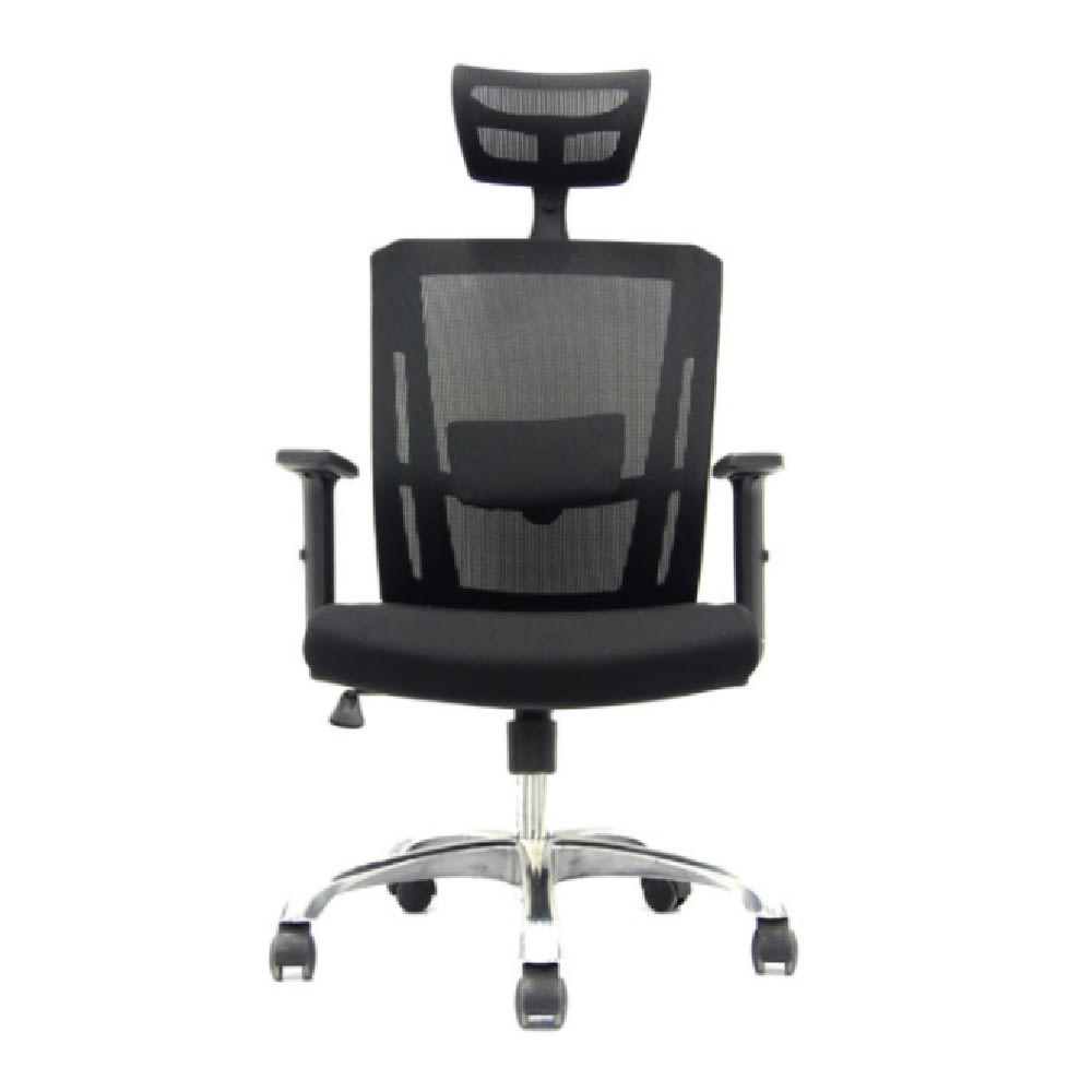 Silla de Oficina Presidente Delphi 2 Negro Base Aluminio Ergonómica möbelArt2