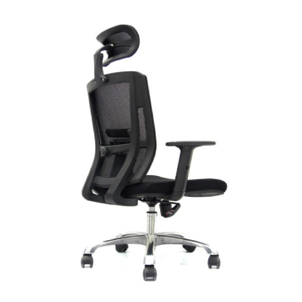 Silla de Oficina Presidente Delphi 2 Negro Base Aluminio Ergonómica möbelArt4