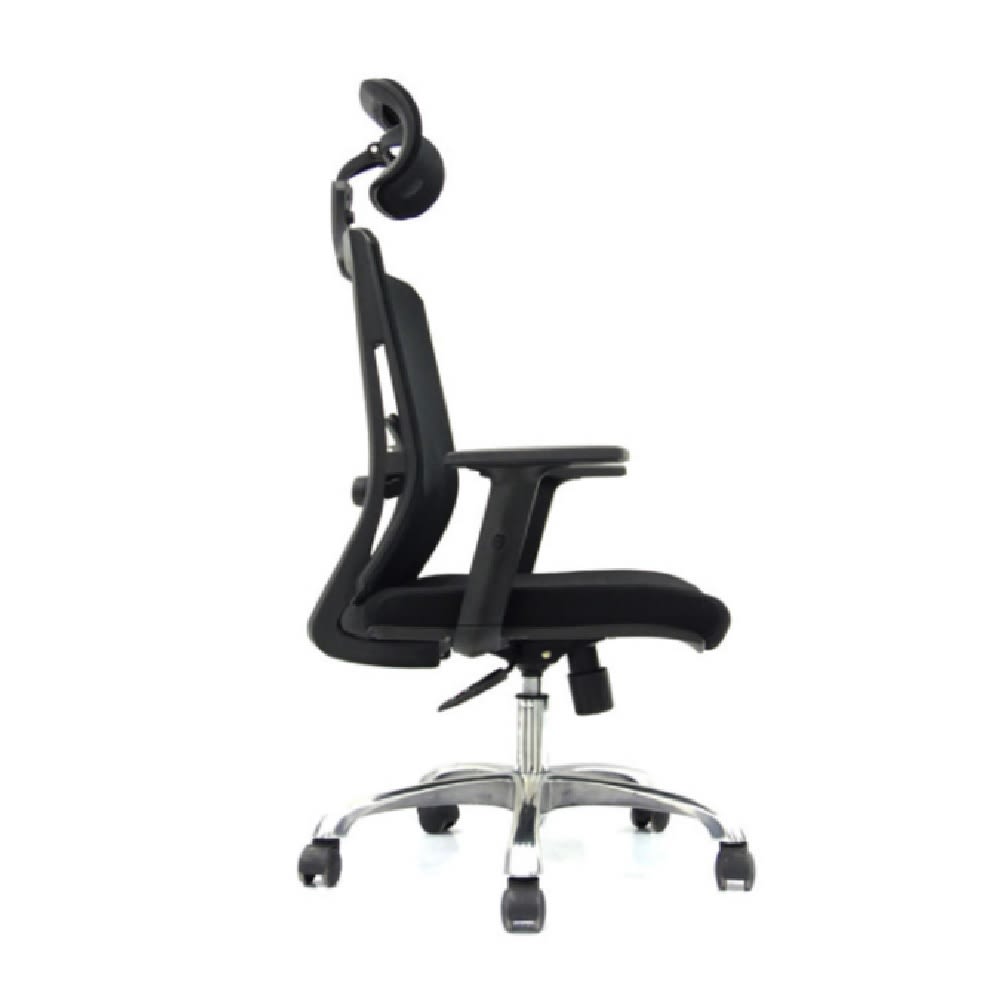 Silla de Oficina Presidente Delphi 2 Negro Base Aluminio Ergonómica möbelArt3