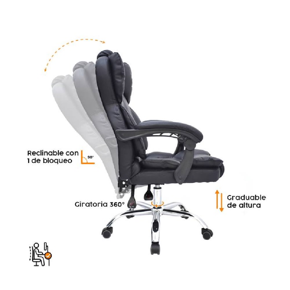 Silla de Oficina Presidente Delta HM möbelArt2
