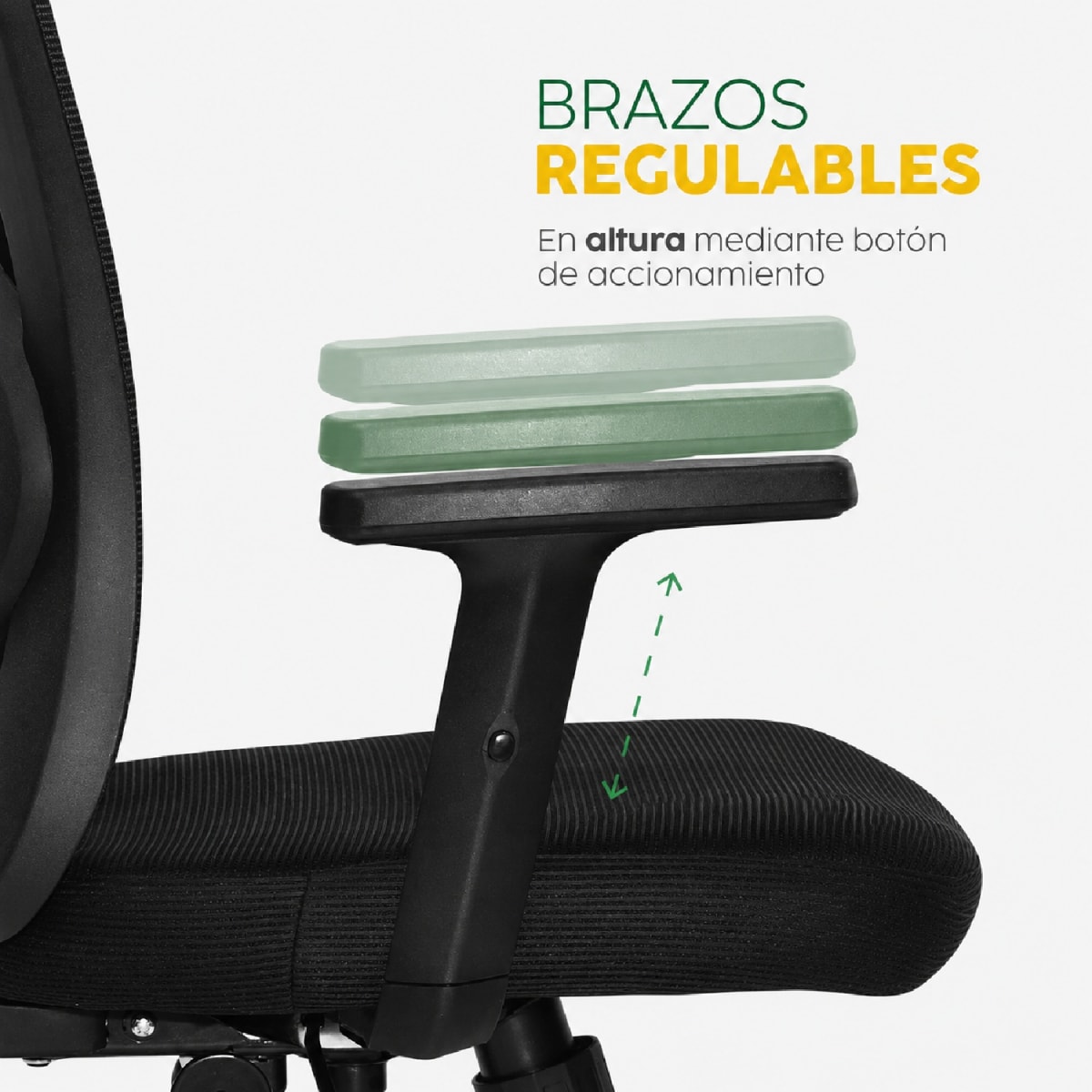 Silla de Oficina Presidente Fronx BC Negro möbelArt5