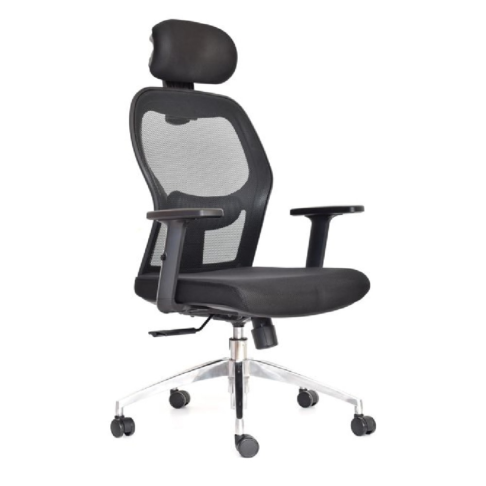 Silla de Oficina Presidente Noruega Negro Ergonómica möbelArt1