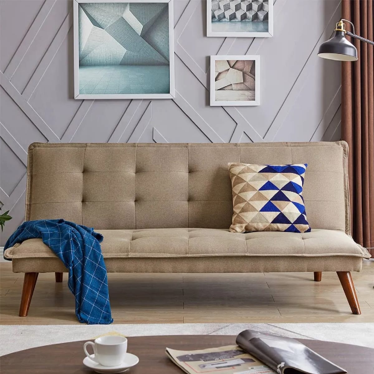 Sofá Cama Florencia Textil Arena möbelArt3