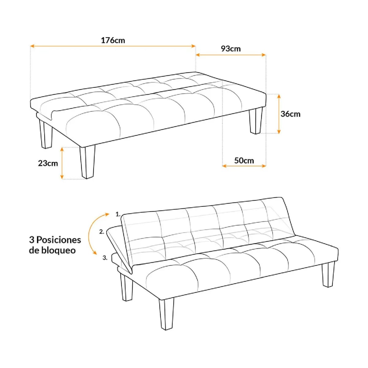 Sofá Cama Genova möbelArt5