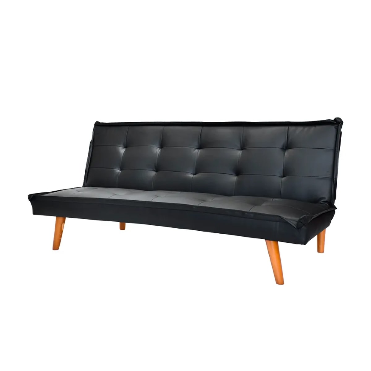 Sofá Cama Florencia Negro PU möbelArt3
