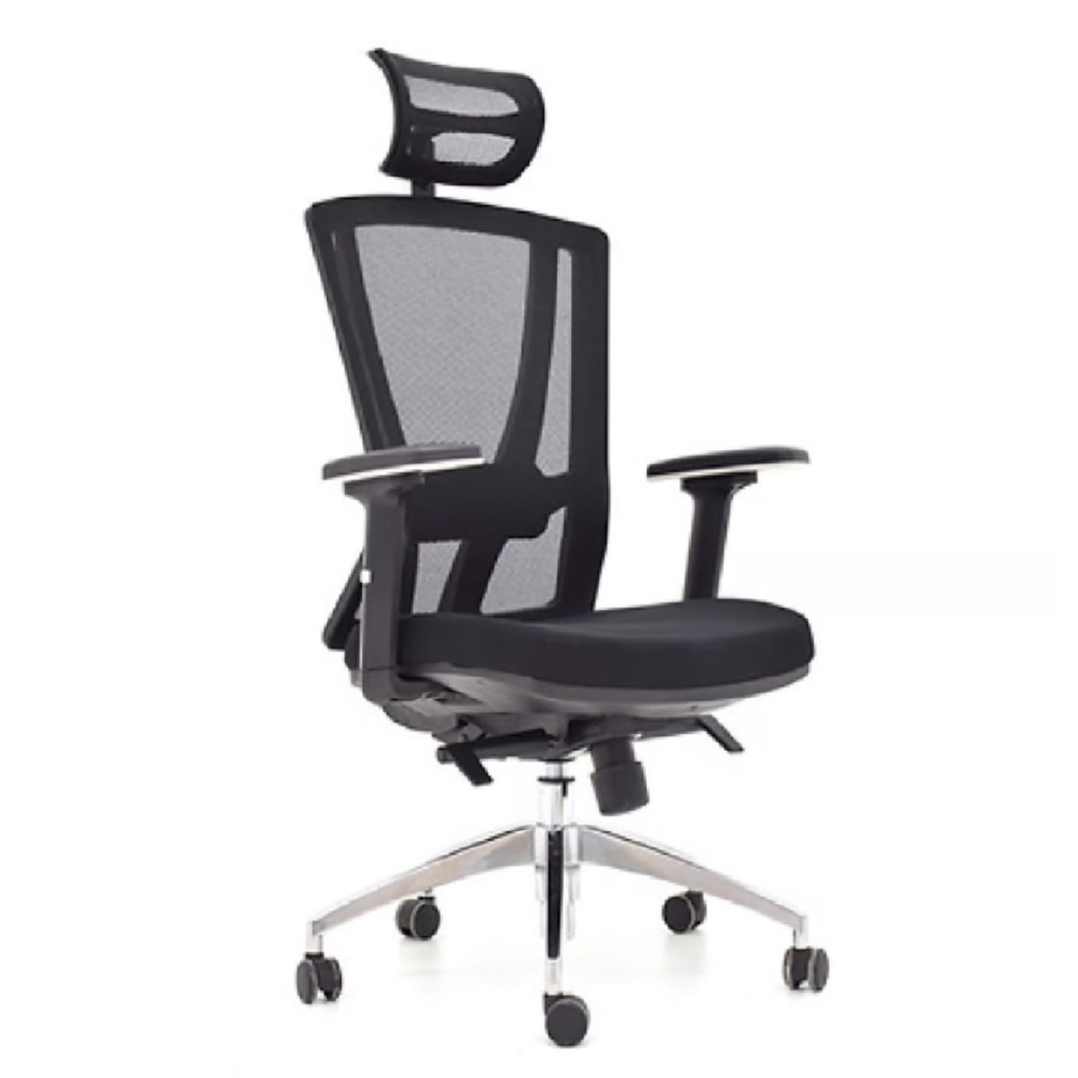 Silla de Oficina Presidente Winner Base Aluminio Negro Ergonómica möbelArt1