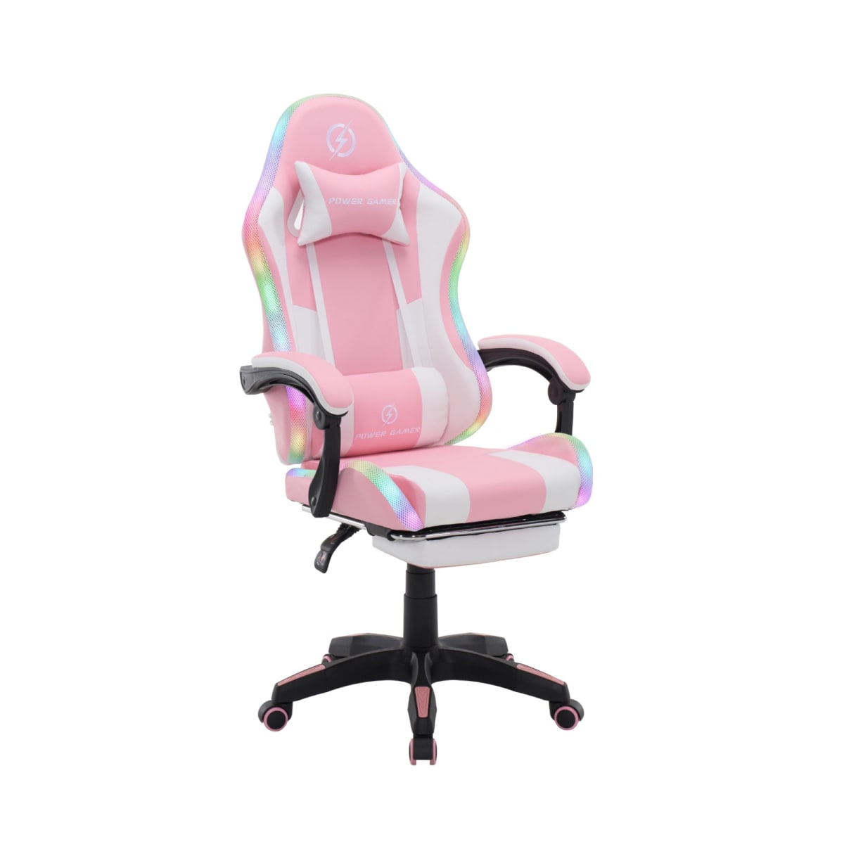 Silla Gamer con Luces y masajeador PU möbelArt1