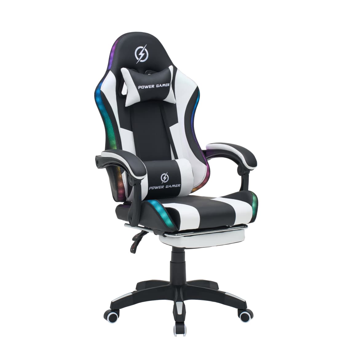 Silla Gamer con Luces y masajeador PU möbelArt6