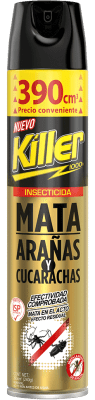 INSECTICIDA KILLER AEROSOL ARAÑA Y CUCARACHA 560CC