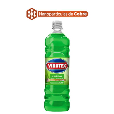 LIMPIADOR MULTI-SUPERFICIES VIRUTEX DESINFECTANTE 1800 ML CON NANOPARTÍCULAS DE COBRE1