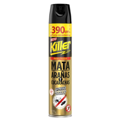 INSECTICIDA KILLER AEROSOL ARAÑA Y CUCARACHA 390CC