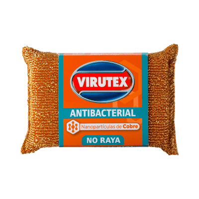ESPONJA SPUNITA VIRUTEX ANTIBACTERIAL CON NANOPARTÍCULAS DE COBRE X1
