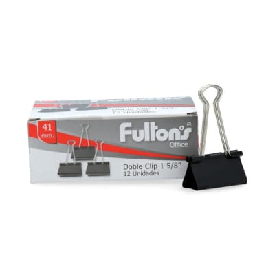 CLIPS DOBLE 1  5/8 CAJA 12 UNIDADES1