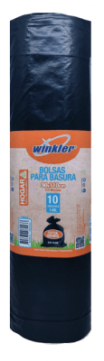 BOLSA DE BASURA WINKLER NEGRA 10UN 90X110 CMS.