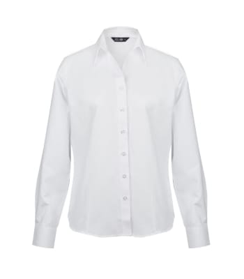 BLUSA OXFORD CLASSIC MANGA LARGA MUJER