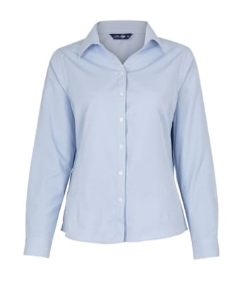 BLUSA OXFORD LIGHT MANGA LARGA MUJER