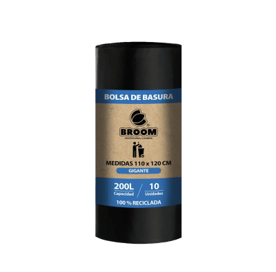BOLSA DE BASURA BROOM CARGA PESADA 110X120 CMS. (10UN)1