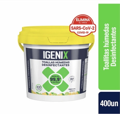 IGENIX TOALLITAS DESINFECCION BALDE 400 UNIDADES1