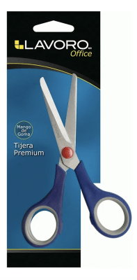 TIJERA PREMIUM MANGO DE GOMA LAVORO MEDIANA1