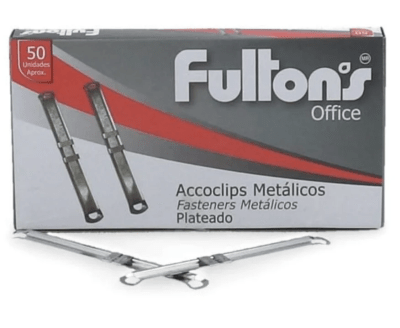 ACCOCLIP METALICO PLATEADO CAJA 50 UNIDADES1