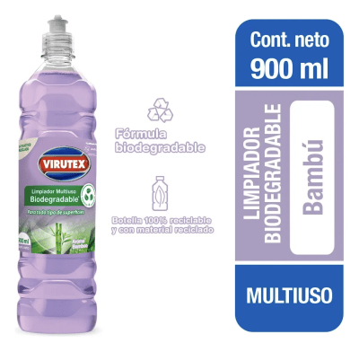 LIMPIADOR MULTIUSO BIODEGRADABLE VIRUTEX BAMBU 900ml