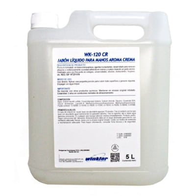 JABON LIQUIDO PERLADO CREMA WINKLER WK-120 CR 5LS.