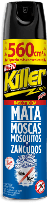 INSECTICIDA KILLER AEROSOL MOSCAS-MOSQUITOS-ZANCUDOS 560CC