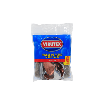 ROLLOS DE ACERO MAGO PADS VIRUTEX X6
