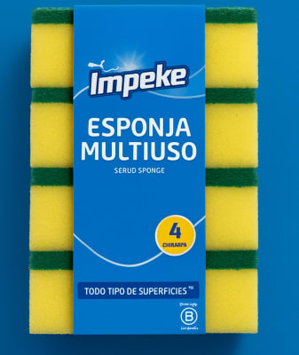 ESPONJA LISA IMPEKE X4 UNIDADES