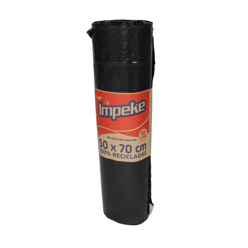 BOLSA DE BASURA IMPEKE PACK DE 10 UNIDADES 0