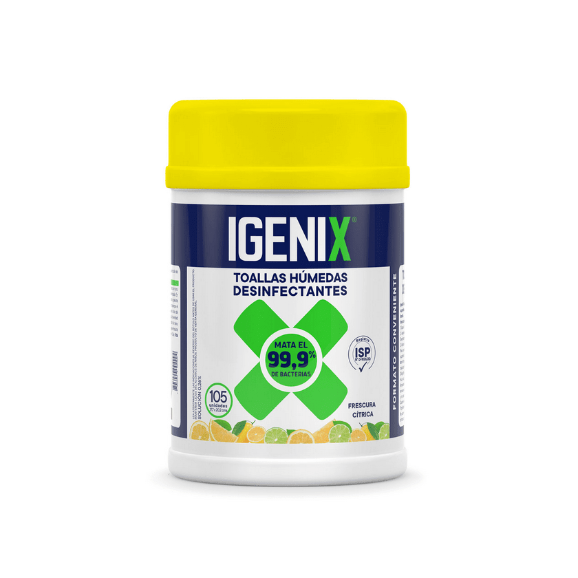 TOALLAS DESINFECTANTES IGENIX FRESCURA CÍTRICA 105 UNIDADES 0