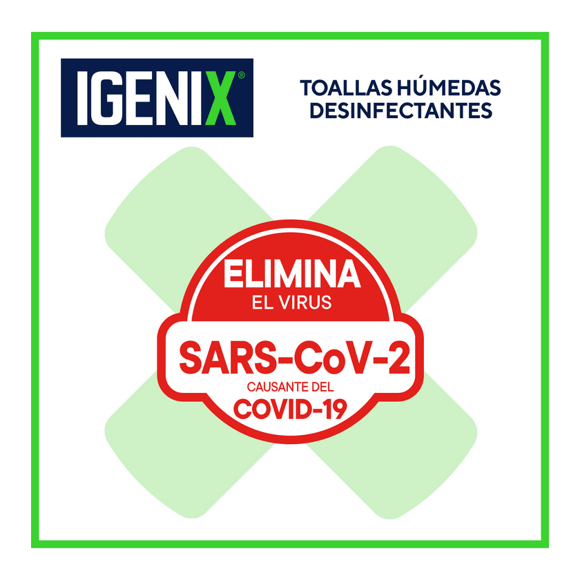 TOALLAS DESINFECTANTES IGENIX FRESCURA CÍTRICA 105 UNIDADES2