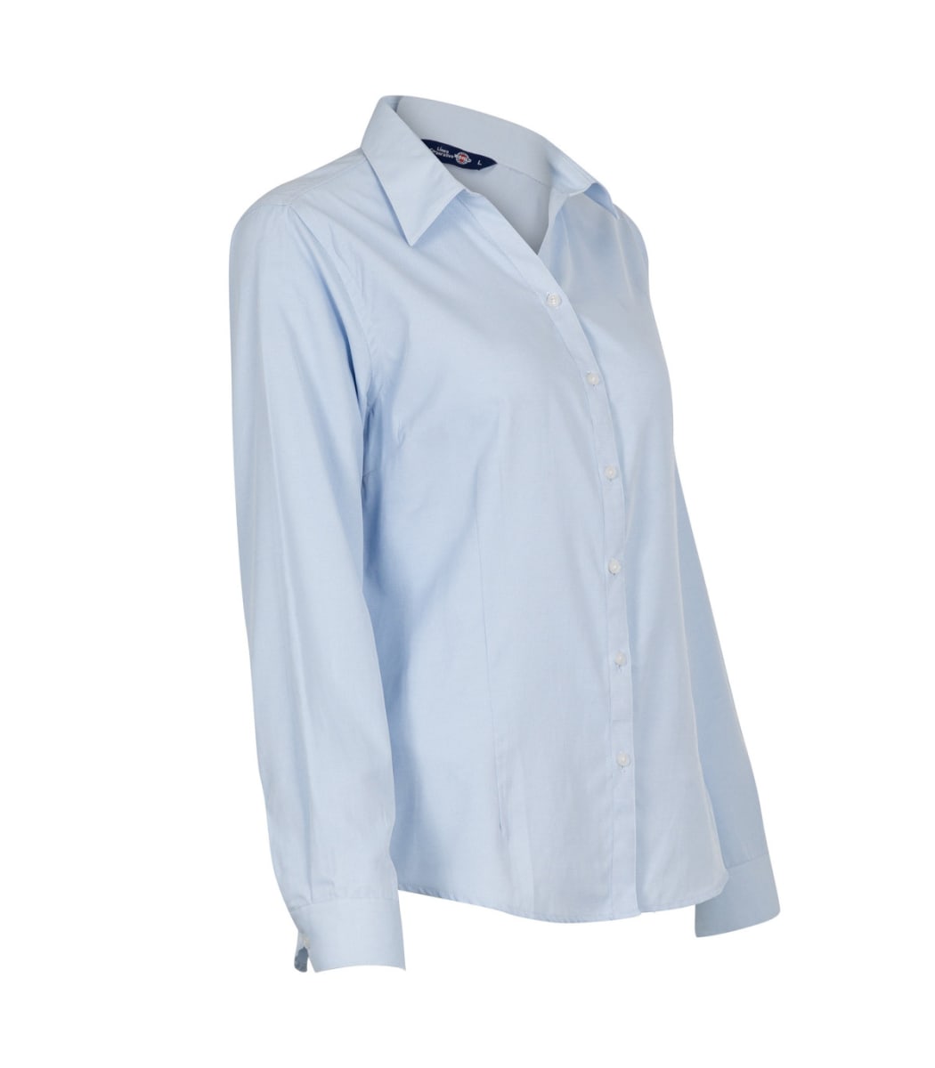 BLUSA OXFORD LIGHT MANGA LARGA MUJER1