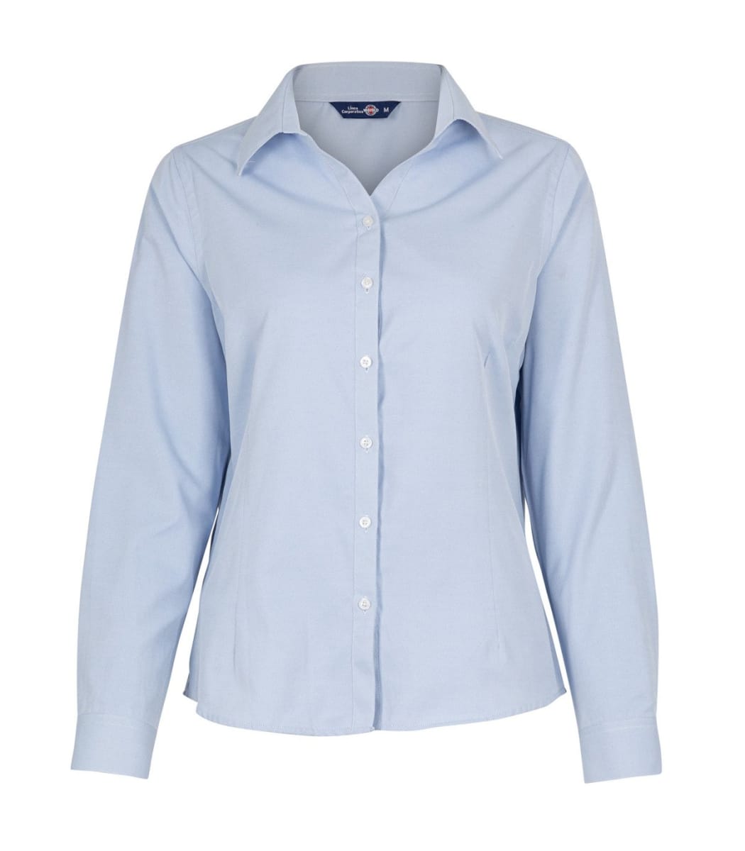 BLUSA OXFORD LIGHT MANGA LARGA MUJER 1