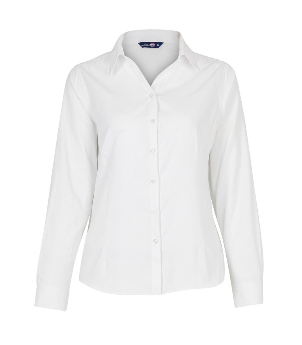 BLUSA OXFORD LIGHT MANGA LARGA MUJER3