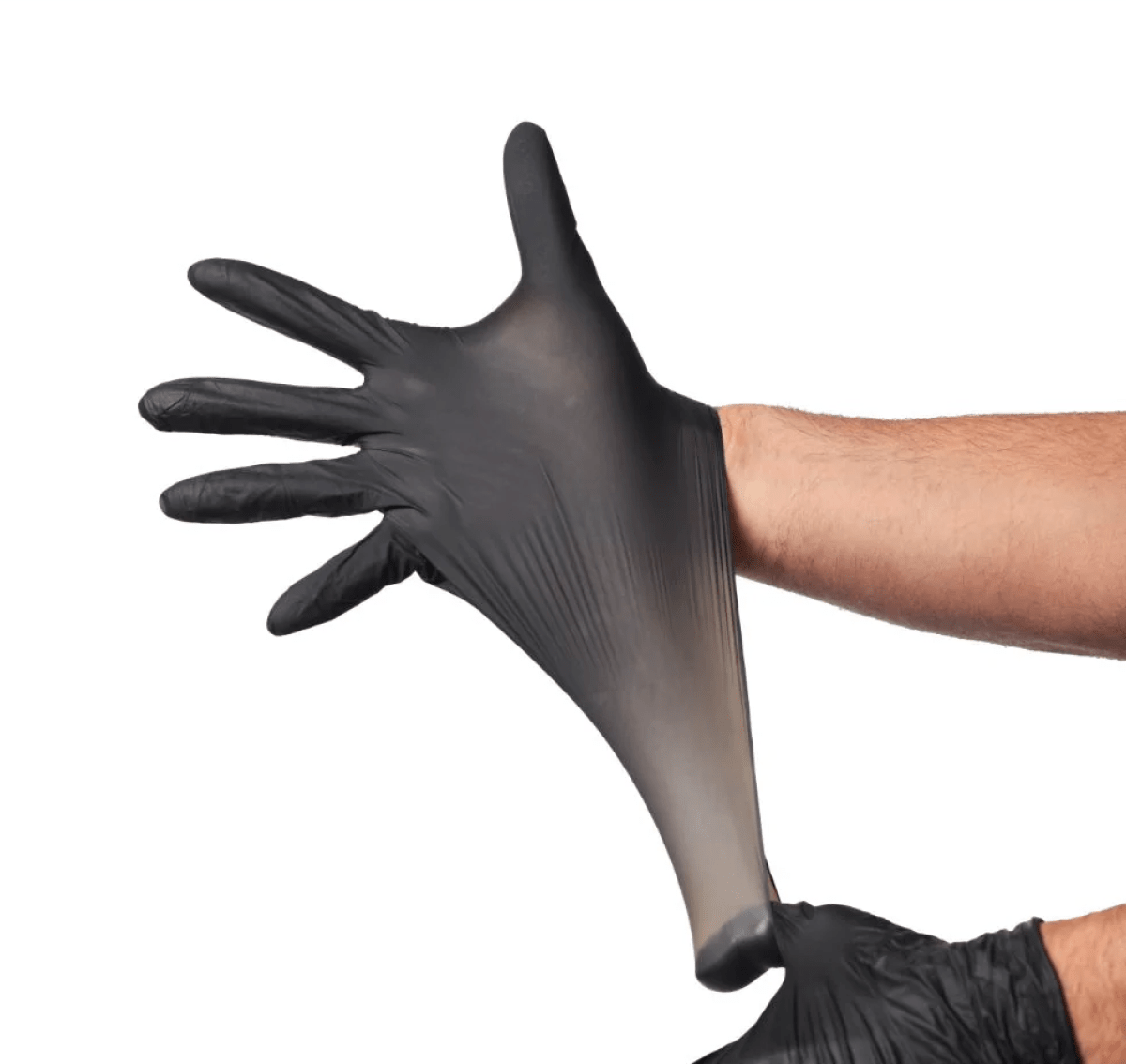 GUANTES DE NITRILO NEGRO 3,5 GR(100 UNIDADES)2