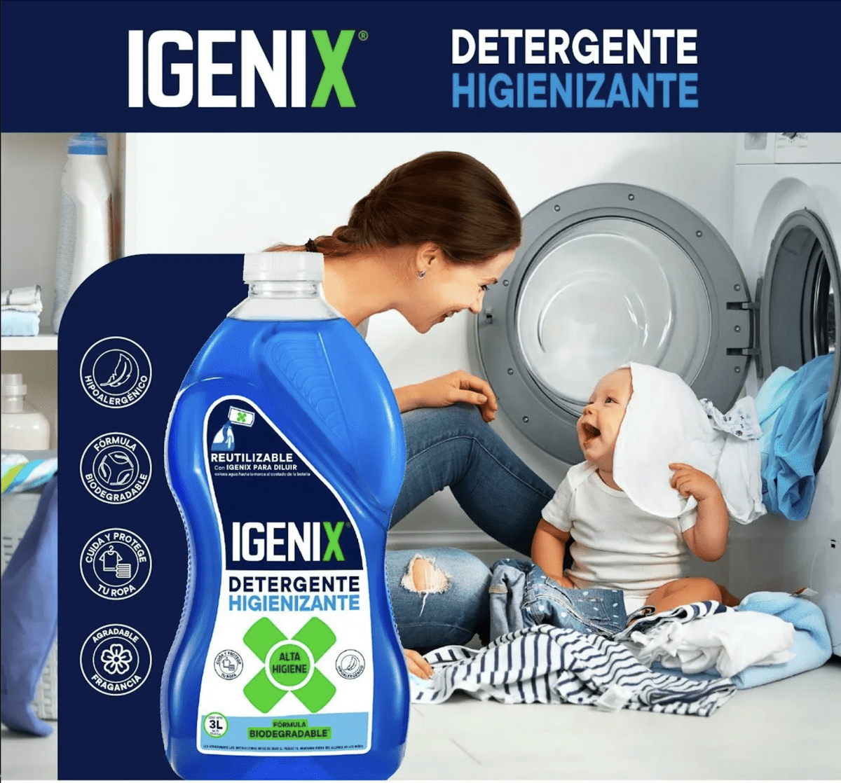 DETERGENTE IGENIX PACK 2X3LTS3