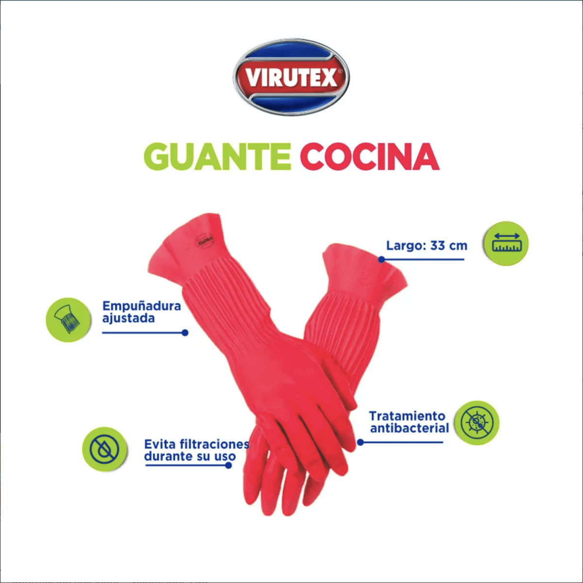 GUANTE COCINA VIRUTEX CREATIVA TALLA ML2
