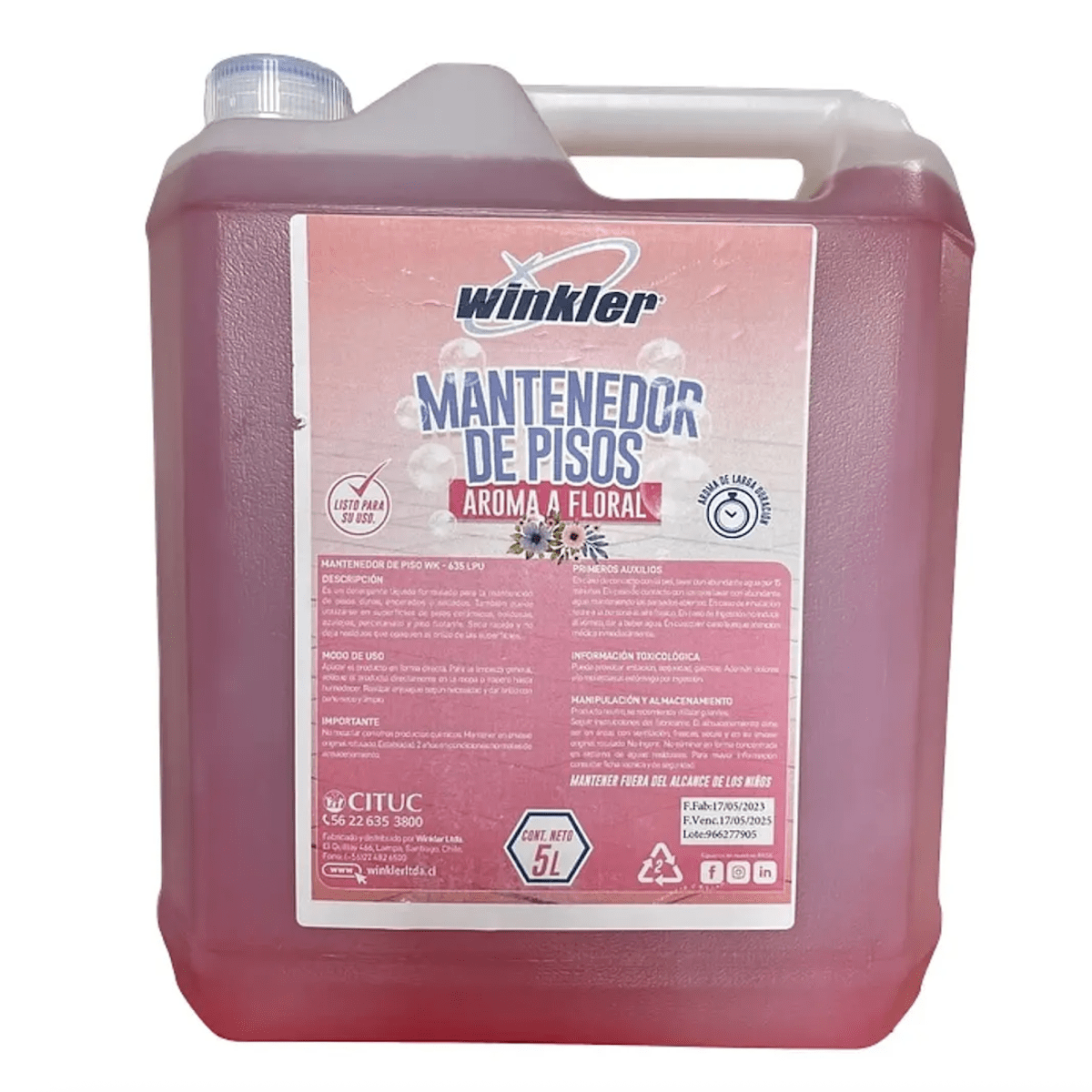 MANTENEDOR DE PISO WINKLER WK-635LPU 5LTS.1