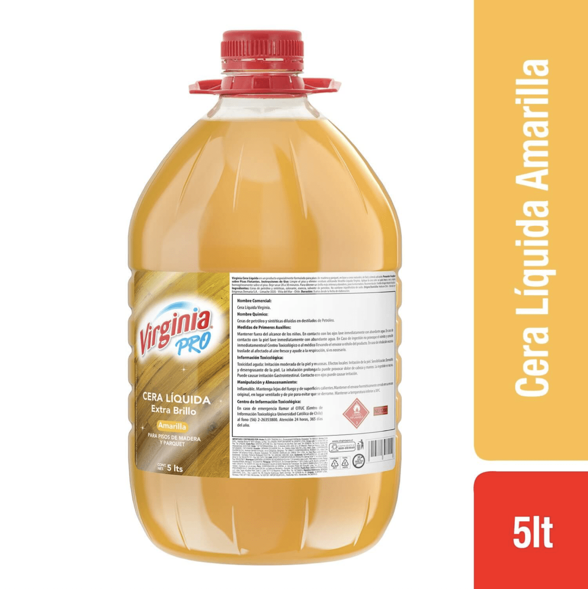 CERA LIQUIDA VIRGINIA PISO DE MADERA 5LTS2